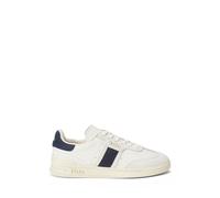 POLO RALPH LAUREN Zapatillas de piel HERITAGE AERA. Color blanco/azul oscuro