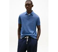 Polo recto stretch, cuello con 2 botones Hombre Talla L. Color Azul