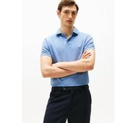 Polo recto stretch, cuello con 2 botones Hombre Talla L. Color Azul