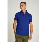 Polo recto stretch, cuello con 2 botones Hombre Talla S. Color Azul