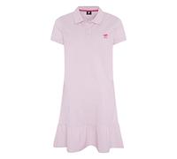 Polo Sylt Baumwollpiqué mit Volantsaum Vestido, 13-2806 Pink Lady, 46 Mujeres