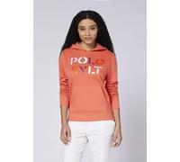 Polo Sylt Sudadera con Capucha de Mezcla de algodón con Estampado de Etiqueta con Efecto para Mujer Burnt Sienna XS