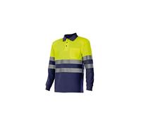 Polo Transpirable Manga Larga Alta Visibilidad Serie 305507| Ropa Laboral | Calidad en los Tejidos | Máximas garantías