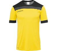 Uhlsport Offense 23 Shirt Shortsleeved Camiseta De Fútbol para Hombre, Hombre, Lima Amarillo/Negro/Antra, 116