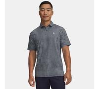 Polo Under Armour Tee To Green Printed para hombre Midnight Marino Azul / Enamel Azul / Blanco M