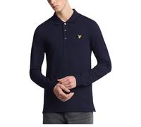 Lyle & Scott Hombre Polo De Manga Larga, Navy, XL
