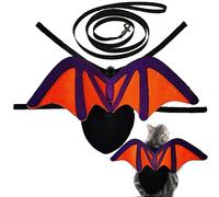 pologmase Disfraces de Halloween para perros, divertido disfraz de Halloween para gatos con alas de murciélago, ropa para mascotas, accesorios de vestir para gatos, perros pequeños, cachorros,