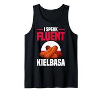 Polonia Hablo Fluido Kielbasa Bold Laugh Line Camiseta sin Mangas