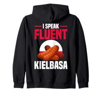 Polonia Hablo Fluido Kielbasa Bold Laugh Line Sudadera con Capucha