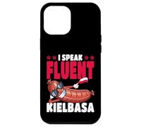 Polonia I Speak Fluent Kielbasa Bandera polaca Carcasa para iPhone 12 Pro MAX