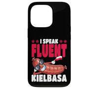 Polonia I Speak Fluent Kielbasa Bandera polaca Carcasa para iPhone 13 Pro