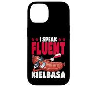 Polonia I Speak Fluent Kielbasa Bandera polaca Carcasa para iPhone 14