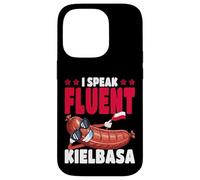 Polonia I Speak Fluent Kielbasa Bandera polaca Carcasa para iPhone 14 Pro