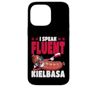 Polonia I Speak Fluent Kielbasa Bandera polaca Carcasa para iPhone 14 Pro MAX