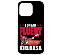 Polonia I Speak Fluent Kielbasa Bandera polaca Carcasa para iPhone 15 Pro MAX