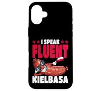 Polonia I Speak Fluent Kielbasa Bandera polaca Carcasa para iPhone 16 Plus