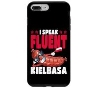 Polonia I Speak Fluent Kielbasa Bandera polaca Carcasa para iPhone 7 Plus/8 Plus