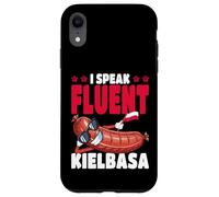 Polonia I Speak Fluent Kielbasa Bandera polaca Carcasa para iPhone XR