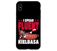 Polonia I Speak Fluent Kielbasa Bandera polaca Carcasa para iPhone XS MAX