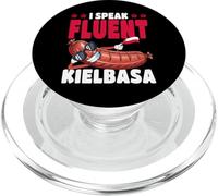 Polonia I Speak Fluent Kielbasa Bandera polaca PopSockets PopGrip para MagSafe