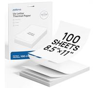 POLONO D810 Papel para impresora térmica de 8,5 x 11 pulgadas, impresión térmica avanzada, papel térmico de tamaño de carta estadounidense compatible con D810, tamaño 8.5" x 11", 1 paquete, 100 hojas