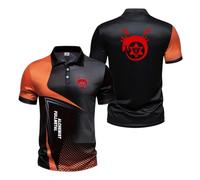 Polos 3D Cómodos para Hombre De F.u.ll.me.t.al Al.ch.e.mi.st Camiseta Suave Manga Corta con Estampado Retazos Estilo Rugby. Ropa Deportiva Estampada-ZongSe||3X_l