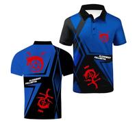 Polos 3D Cómodos para Hombre Estampado F.u.ll.me.t.al Al.ch.e.mi.st Manga Corta Entrenamiento Top Ropa Gimnasio Golf Camiseta Cuello Media-SLanSe||s