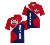 Polos 3D De Corte Ajustado para Hombre Camisetas Manga Corta In.di.an.Ap.OL.is 500 Ropa Gimnasio Cómoda Entrenamiento Suaves con Cuello Y Media-HongLanSe||XX_l