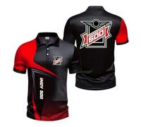 Polos 3D De Corte Entallado Hombre Camisetas para In.di.an.Ap.OL.is 500 Cómodas Media Manga con Botones Estilo Deportivo Corta-HongSe||s