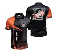 Polos 3D De Corte Entallado Hombre Camisetas para In.di.an.Ap.OL.is 500 Cómodas Media Manga con Botones Estilo Deportivo Corta-ZongSe||l