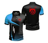 Polos 3D De Manga Corta Hombre para F.u.ll.me.t.al Al.ch.e.mi.st Camiseta Que Absorbe La Humedad Ropa Retazos Deportiva Entrenamiento Cuello-LanSe||3X_l