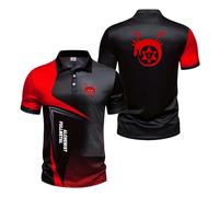 Polos 3D De Manga Corta Hombre para F.u.ll.me.t.al Al.ch.e.mi.st Camiseta Que Absorbe La Humedad Ropa Retazos Deportiva Entrenamiento Cuello-HongSe||x_l