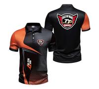 Polos 3D De Secado Rápido para Hombre I.s.l.e of M.a.n T..T Camisetas Deportivas Suaves Entrenar Media Manga con Botones Corta Rugby-ZongS||XX_l