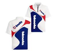 Polos 3D Hombre con Absorción De Humedad para B.i.m.o.t.a Colores Contrastantes El Gimnasio Camisetas Fitness Manga Corta Cuello Rugby Y Cremallera-BaiLanSe||x_s