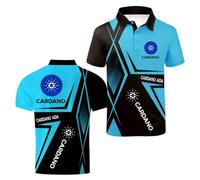 Polos 3D Ligeros para Hombre De C.a.r.d.an.o A.D.A Suaves Media Manga Cómodos Gimnasio con Estampado Camisetas Botones Entrenamiento-QLanSe||m
