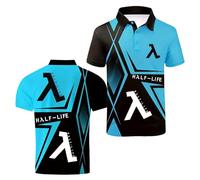 Polos 3D para Hombre Camisetas Deportivas Estampadas H.a..lf-L.i.fe De Tenis Informales Suaves Manga Corta con Costuras Estilo Deportivo-QLanSe||s