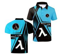Polos 3D para Hombre Estampados De Manga Corta H.a..lf-L.i.fe Suaves Golf Media Colores Contrastantes Camisetas Ropa Deportiva Camiseta Interior con-QLanSe||3X_l