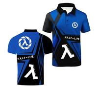 Polos 3D para Hombre Estilo Streetwear Gráfico H.a..lf-L.i.fe Camiseta De Manga Corta Elástica Y Suave Entrenamiento con Cuello Botones Golf Media-SLanSe||x_l