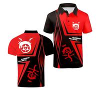 Polos 3D para Hombre Manga Corta Mayor Comodidad Media F.u.ll.me.t.al Al.ch.e.mi.st Rápido Camiseta Interior Rugby Camisetas Suaves Deportiva Ropa-HongSe||x_l