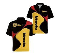 Polos 3D Transpirables para Hombre Camiseta De Tenis B.i.m.o.t.a Ropa Deportiva Retazos Suave Activa Manga Corta Acogedora con Cremallera Superior-HeiHuangSe||s