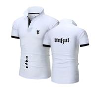 Polos Casuales para Hombre De U.n.k.u.t Tennis Tshirt Liso Patchwork Sportswear Print tee Top Clothes Soft Stretch Short Sleeve-BaiSe||l