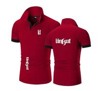 Polos Casuales para Hombre De U.n.k.u.t Tennis Tshirt Liso Patchwork Sportswear Print tee Top Clothes Soft Stretch Short Sleeve-JHonSe||l