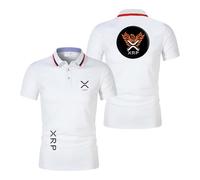Polos De Manga Corta para Hombre Ri.PP.le X.RP con Cuello Ropa Calle Corte Entallado Estampados Suaves Lisos Y Botones-BaiS||s
