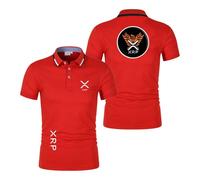 Polos De Manga Corta para Hombre Ri.PP.le X.RP con Cuello Ropa Calle Corte Entallado Estampados Suaves Lisos Y Botones-HongS||3X_l