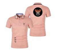 Polos De Manga Corta para Hombre Ri.PP.le X.RP con Cuello Ropa Calle Corte Entallado Estampados Suaves Lisos Y Botones-FS||XX_l
