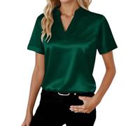 Polos De Navidad para Mujer Polo Interiores Alto Romantica Personalizadas Satinadas Brillos Malla Viscosa Metalizada Volante Uniformes Satinado Paris Cremallera Muselina Halloween Short Atados