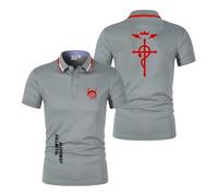 Polos De Secado Rápido para Hombre Camisetas Lisas De F.u.ll.me.t.al Al.ch.e.mi.st Camisetas Manga Corta Suaves Y Cómodas -HuiS||3X_l