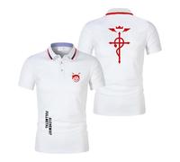 Polos De Secado Rápido para Hombre Camisetas Lisas De F.u.ll.me.t.al Al.ch.e.mi.st Camisetas Manga Corta Suaves Y Cómodas -BaiS||3X_l