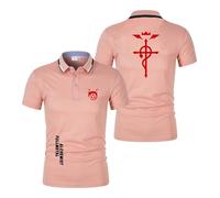 Polos De Secado Rápido para Hombre Camisetas Lisas De F.u.ll.me.t.al Al.ch.e.mi.st Camisetas Manga Corta Suaves Y Cómodas -FS||3X_l