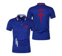 Polos De Secado Rápido para Hombre Camisetas Lisas De F.u.ll.me.t.al Al.ch.e.mi.st Camisetas Manga Corta Suaves Y Cómodas -LanS||3X_l